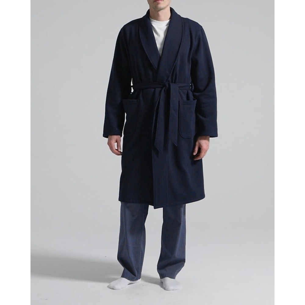 J.Crew Knit‎ Goods Robe Blue Small/Medium BM002 Style HO23 Soft Comfy Loungewear